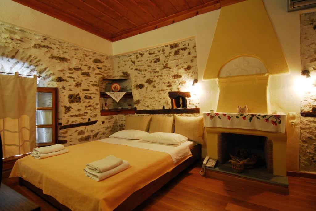 Archontiko Iatridis Otel Mourésion Oda fotoğraf